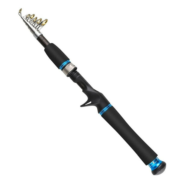 CañAs de Pescar CañA de Pescar TelescóPica Pesca de Trucha de Viaje Ultraligera de Fibra de Carbono de 2,1 M Sensible y Liviana y Duradera