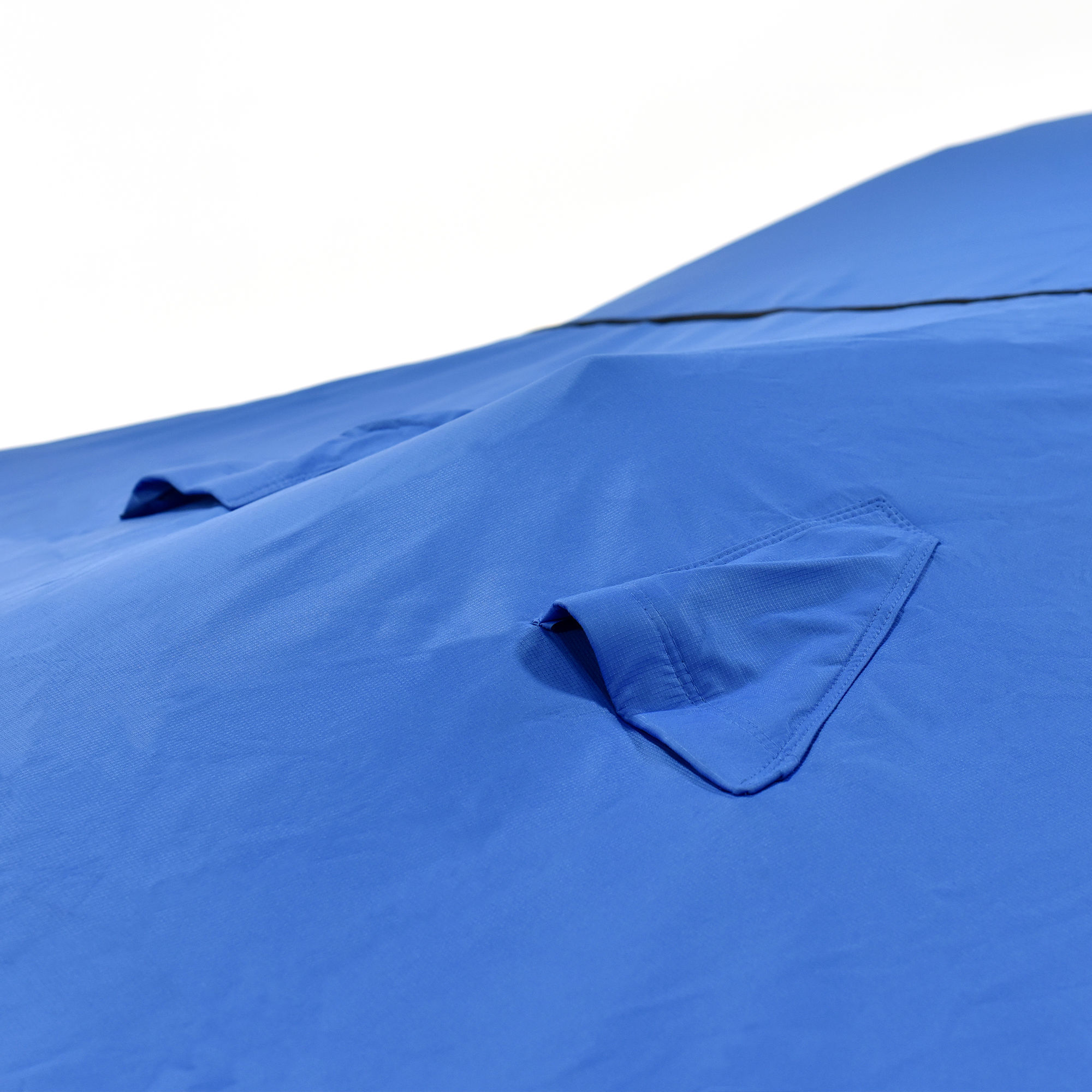 Budge American Flagship Ripstop Pontoon Cover, Blue, 24' to 28' Long (Beam Width Up to 110")