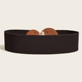 thumbnail image 5 of Wancir Women Wide Stretchy Waist Belt with Round Buckle Retro Cinch Elastic Waistband for Ladies Dress Decoration, 5 of 5