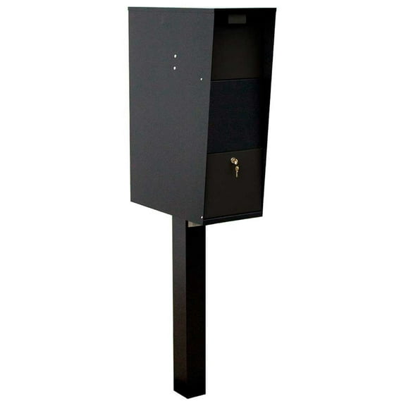QualArc The Vacation Traditional Steel Mailbox - Black