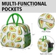 thumbnail image 6 of Lunch Bag Lunch Box for Women Reusable Insulated Lunch Bags,Water-Resistant Avocado Pattern Cooler Lunch Tote Bag, Large Capacity for Work Travel Picnic, 6 of 6