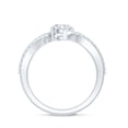 thumbnail image 2 of Rosec Jewels Lab Grown Diamond 1 Carat Engagement Ring, EF-VS Quality - Ideal For Gift, 10K White Gold, US 7.50, 2 of 8