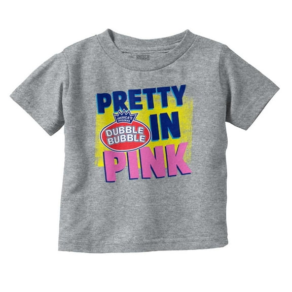 Pretty In Pink Dubble Bubble Logo Youth T Shirt Tee Girls Infant Toddler Brisco Brands 12M