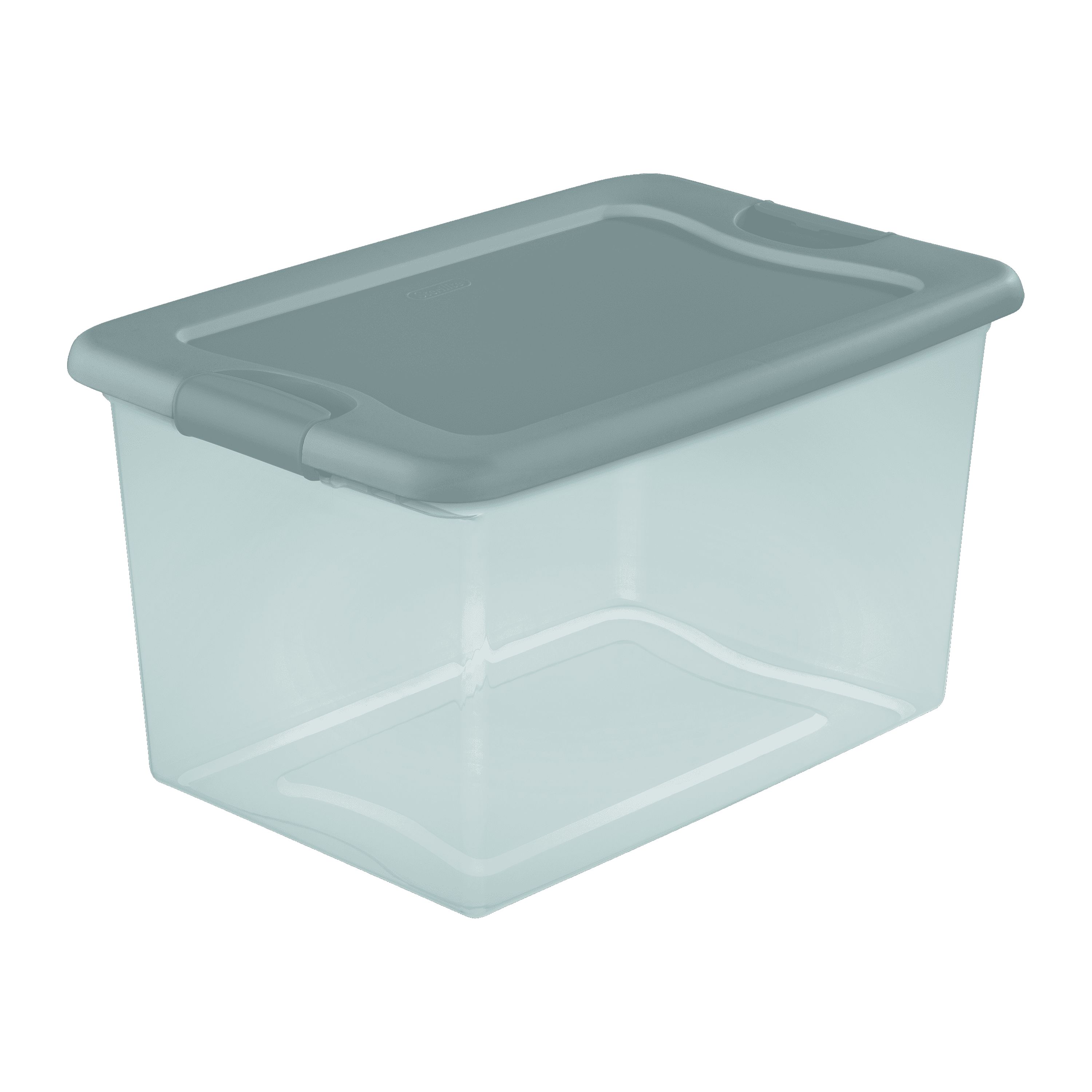 Sterilite 64 Qt. Latching Box Plastic, Aqua Slate Tint - image 3 of 4