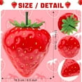 thumbnail image 3 of 13inch Artificial Large Red Strawberry Oversize Fake Fruit Simulation Decoration for Home Kitchen Table Party Festivals Christmas Display, 3 of 3