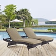 thumbnail image 1 of Modway de 2 Chaise Longue de Mobilier de Patio Extérieur en Osier, 1 of 4
