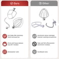 thumbnail image 5 of Stainless Steel 3 Piece kit Attachments for KitchenAid Stand Mixer and 5.5-6 Quart Bowl, Dishwasher Safe (5.5-6QT Flat Beater, 6QT Dough Hook, KN256 6-Wire Whip Attachment), 5 of 7