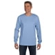 thumbnail image 1 of Camiseta de manga larga con bolsillo hanes para hombre Azul Claro 2XL 5596, 1 of 1