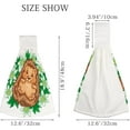 thumbnail image 3 of Hanging Towels 1 Pcs, Dish Towels Hedgehog Lying in The Spring Flowers Absorbent Hand Towels with Hanging Loop Washcloth for Bathroom Kitchen, 3 of 6