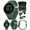 Metallic Jasper Green & Jasper Green + Black EarBuds, variant on Garmin Vivoactive 6 - Health & Wellness GPS Smartwatch, 1.2 in Bright AMOLED Display, Lunar Gold with Bone Band w/ Wearable4U Black EarBuds Bundle