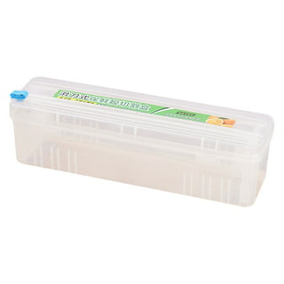 Clear Food Plastic Wrap, 800 sq. ft. BPA-Free, Optional Slider Cutter &  Edge Blade By 24/7 Bags