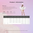 thumbnail image 7 of YiZYiF White Angel Costume for Women Angel Dress and Wings Headband Cosplay Halloween Carnival Party White A M, 7 of 7