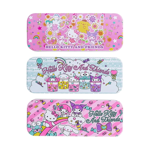 Hello Kitty Tin Pencil Case, 3 Assorted ,86539