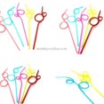 thumbnail image 3 of 10 Packs Of Creative Plastic Curved Straws, Random Delivery Of Color And Style, 3 of 5