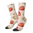 thumbnail image 1 of Balery Strawberries Calcetas Largas con Estampado para Hombre y Mujer – Suaves y Transpirables, Talla Única (US 5-11), 1 of 6