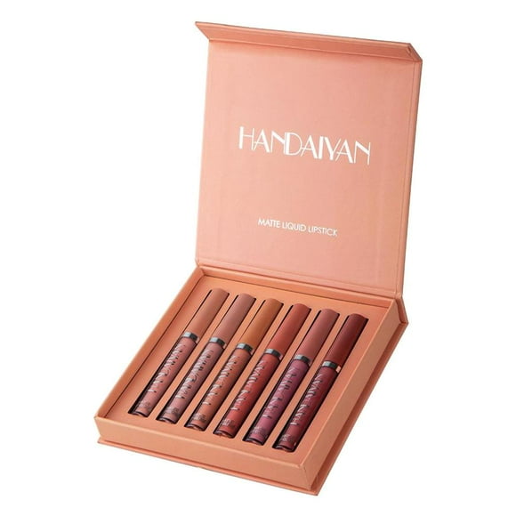 De Lápices Labiales Mate De 6 Piezas Set De Lápiz Labial Aterciopelado Brillo Labial De Larga Duración - Color B Sunnimix Brillo labial mate impermeable