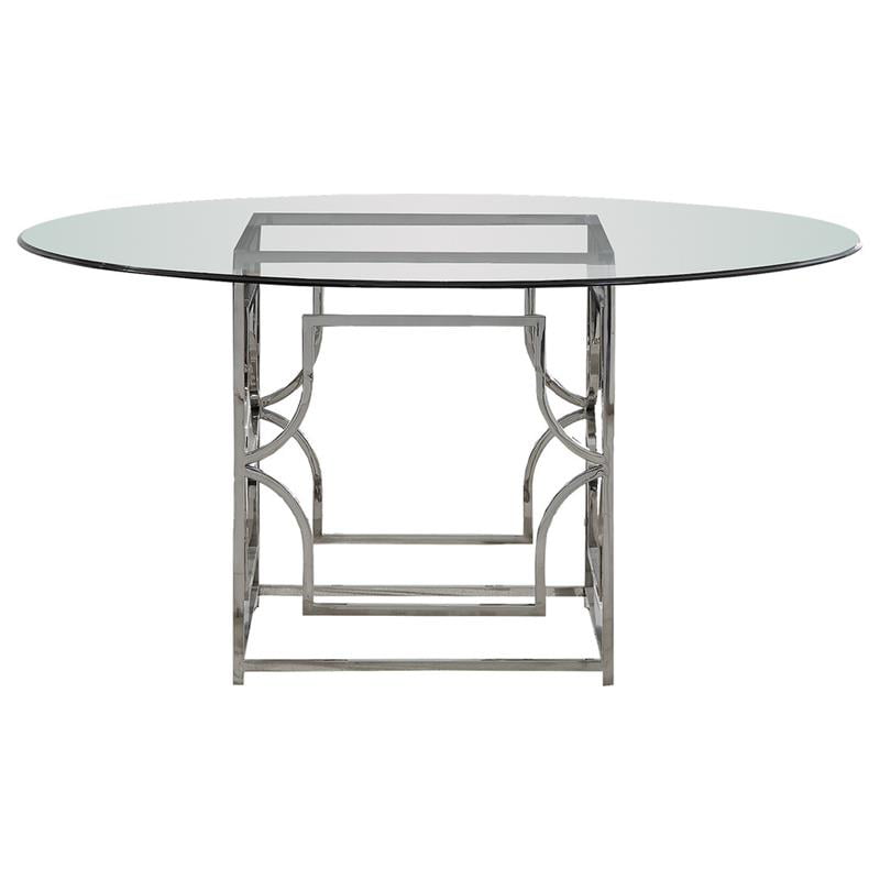 Glass Round Dining Table, 60 Inch Glass Round Dining Table