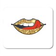 thumbnail image 1 of NUDECOR Yellow Gold Lips Golden Sparcle Kiss Luxury Amber Particles Mousepad Mouse Pad Mouse Mat 9x10 inch, 1 of 1