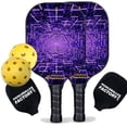 thumbnail image 1 of Pickleball Factory PB00034-3-G Best Pickleball Set - Data Grid Pickleball Paddles, Pickleball Paddle & Ball Set, Glassfiber Graphite, 1 of 1