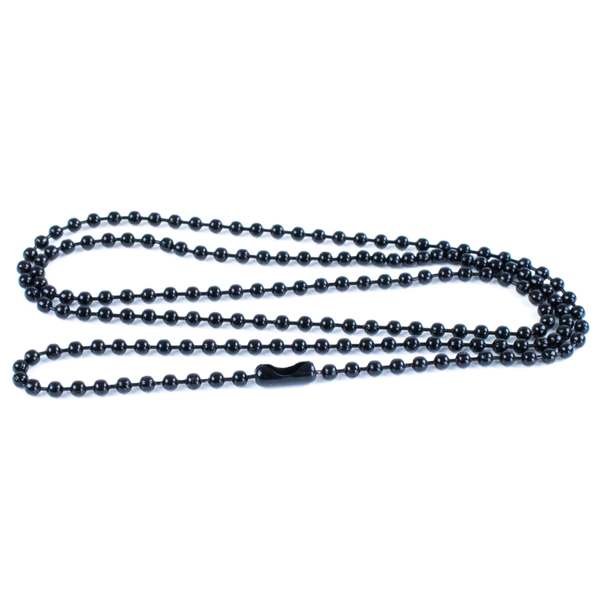 Ball Chain Dog Tag Necklace 4 and 24 Inches Long 2.4mm Bead Size