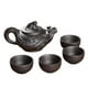 thumbnail image 4 of Juego de té portátil resistente a altas temperaturas, juego de té tradicional chino hecho a mano Negro, 4 of 9
