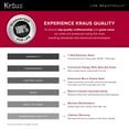 thumbnail image 4 of KRAUS Outlast MicroShield™ Scratch-Resist Stainless Steel Undermount 50/50 Double Bowl Sink, 32" 16 Gauge, Premier Series, 4 of 7