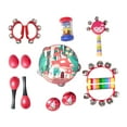 thumbnail image 4 of 13 Pcs Instruments de Musique Montessori de Percussion Apprentissage Précoce Musique en Bois Rouge, 4 of 9