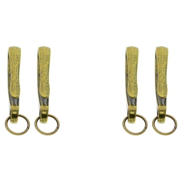 Toystoory Ganchos en forma de U de 2 piezas, anzuelos de aleación de Zinc, llavero, soportes de Clip para cinturón, accesorios para hacer Bronce 2Conjunto