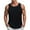 Black, variant on Men's Tank Tops Sexy Hollowed Out Round Neck Top Summer Casual Beach Style Loose Sleeveless Top Solid Color Round Neck Sleeveless Top