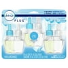 Febreze Odor-Eliminating Plug Air Freshener Refill, Linen & Sky, 3 Ct