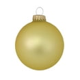 thumbnail image 2 of Glass Christmas Tree Ornaments - 80mm / 3.25" [4 Pieces] Designer Balls from Christmas By Krebs Seamless Hanging Holiday Decor (Gold Velvet), 2 of 6