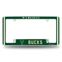 Milwaukee Basketball Bucks Chrome Metal License Plate Frame