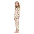 thumbnail image 4 of Fluffy Pajamas Set Fuzzy Winter Warm Pj Sets Pullover Tops and Long Pants Pink Cute Christmas Pattern Medium, 4 of 8