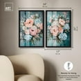 thumbnail image 4 of Blush Pink Whimsy 2 Panel Set Shadowbox Print Floral Wall Decor by Art Remedy, Black Frame, 16 x 24, 4 of 4