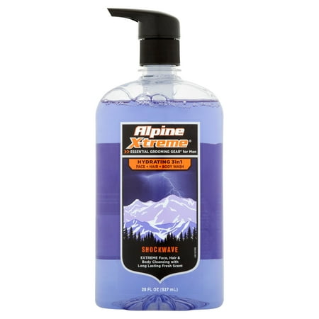 Alpine Xtreme Hydrating Shockwave Scent Hair + Body + Face Wash, 28 fl oz