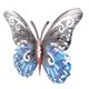 thumbnail image 2 of 4 piezas de decoración de pared de mariposa de metal 3D, compatibles con el patio trasero del jardín, 2 of 5