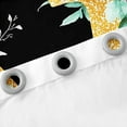 thumbnail image 3 of Erosebridal Gold V Curtains and Drapes (42x90), Initial Letter 30%-50% Blackout Curtains for Bedroom, Colorful Rose Curtains for Living Room, Window Curtains Room Decor, 3 of 6
