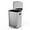 Silver, variant on pouseayar Large Capacity 13 Gallon Stainless Steel Trash Can - Soft Close Lid, Foot Pedal, Durable Construction - Ideal for Kitchen, Office, Commercial Use - White