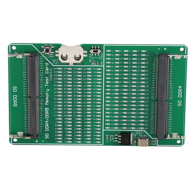 Probador de Memoria DDR4 DDR5, Probador de Ranura de Memoria USB C USB C Indador LED LED PCB DE ALTA ESTABILIDAD PARA COMPUTADORA PORTÁL