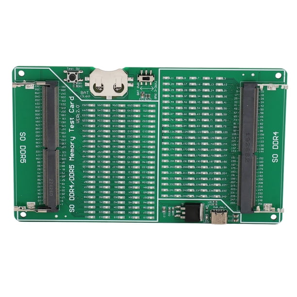 Probador de Memoria DDR4 DDR5, Probador de Ranura de Memoria USB C USB C Indador LED LED PCB DE ALTA ESTABILIDAD PARA COMPUTADORA PORTÁL