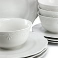 thumbnail image 5 of Elama Henryi 16 Piece Porcelain Dinnerware Set in White, 5 of 7