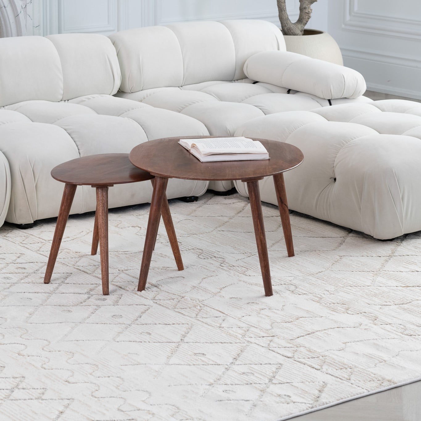 Rug Branch Astra Boho Indoor Area Rug, Beige Cream, Abstract - Living Room, Bedroom, Dining Room, and Kitchen