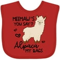 thumbnail image 3 of Inktastic Meemaw's You Say Alpaca My Bags Boys or Girls Baby Bib, 3 of 4