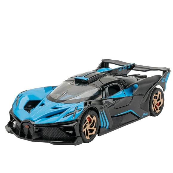 Amyove 1:32 Bugatti Bolide Alloy Car Model Diecast Sports Car With Sound Light For Collection Kids Gifts