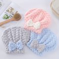 thumbnail image 3 of 1pc Bow Quick Drying Hair Towel Wrap For Women, Microfiber Absorbent Hair Turban For Wet Hair, Hair Drying Towel Wrap, 3 of 5