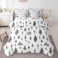 thumbnail image 1 of Erosebridal Grey Tree Braches Bedding Queen Size,Cartoon Plants Comforter Sets with Sheets,Microfiber Reversible Bedding Sets Queen Size,Tree Room Decorative,7 Pieces, 1 of 5