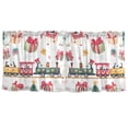 thumbnail image 7 of Yayeee Kitchen Curtains Tier Set of 2 Light Filtering 57"x24" Over Sink Window Panels, Christmas Penguin, 7 of 7