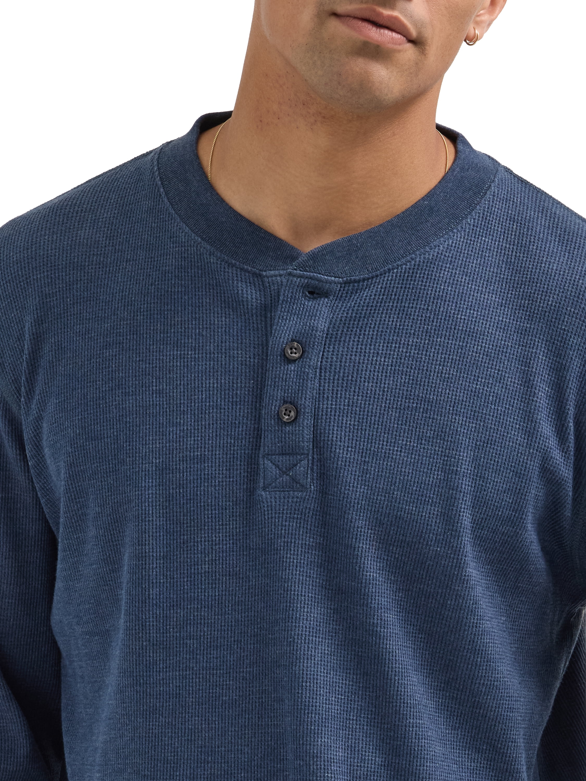 Wrangler® Men's Long Sleeve Henley Shirt, Sizes S-3XL