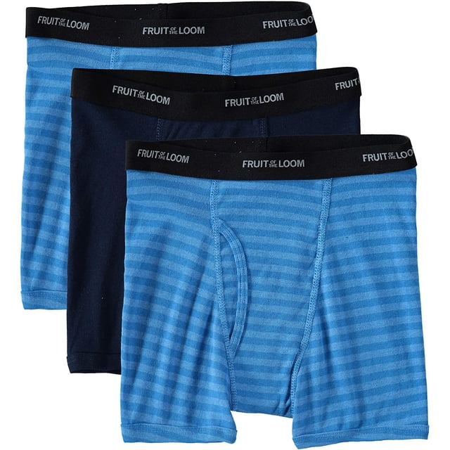 Fruit of the Loom Calzoncillos Bóxer para Niño (Paquete de 3) (Niños Grandes)