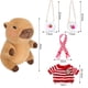thumbnail image 2 of Set de peluche Kireidane Capybara con 7 prendas y accesorios, 2 of 7